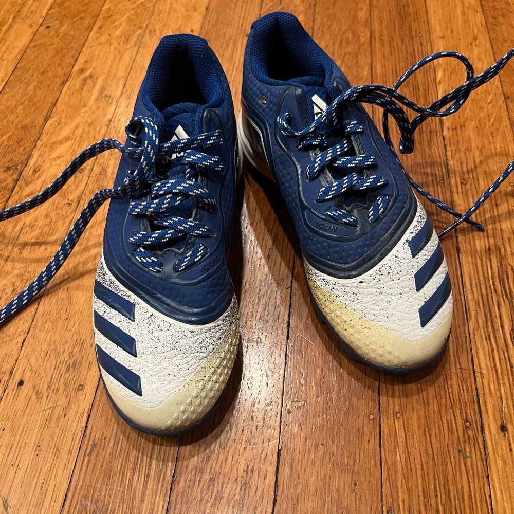 Adidas Blue & White Baseball Cleats